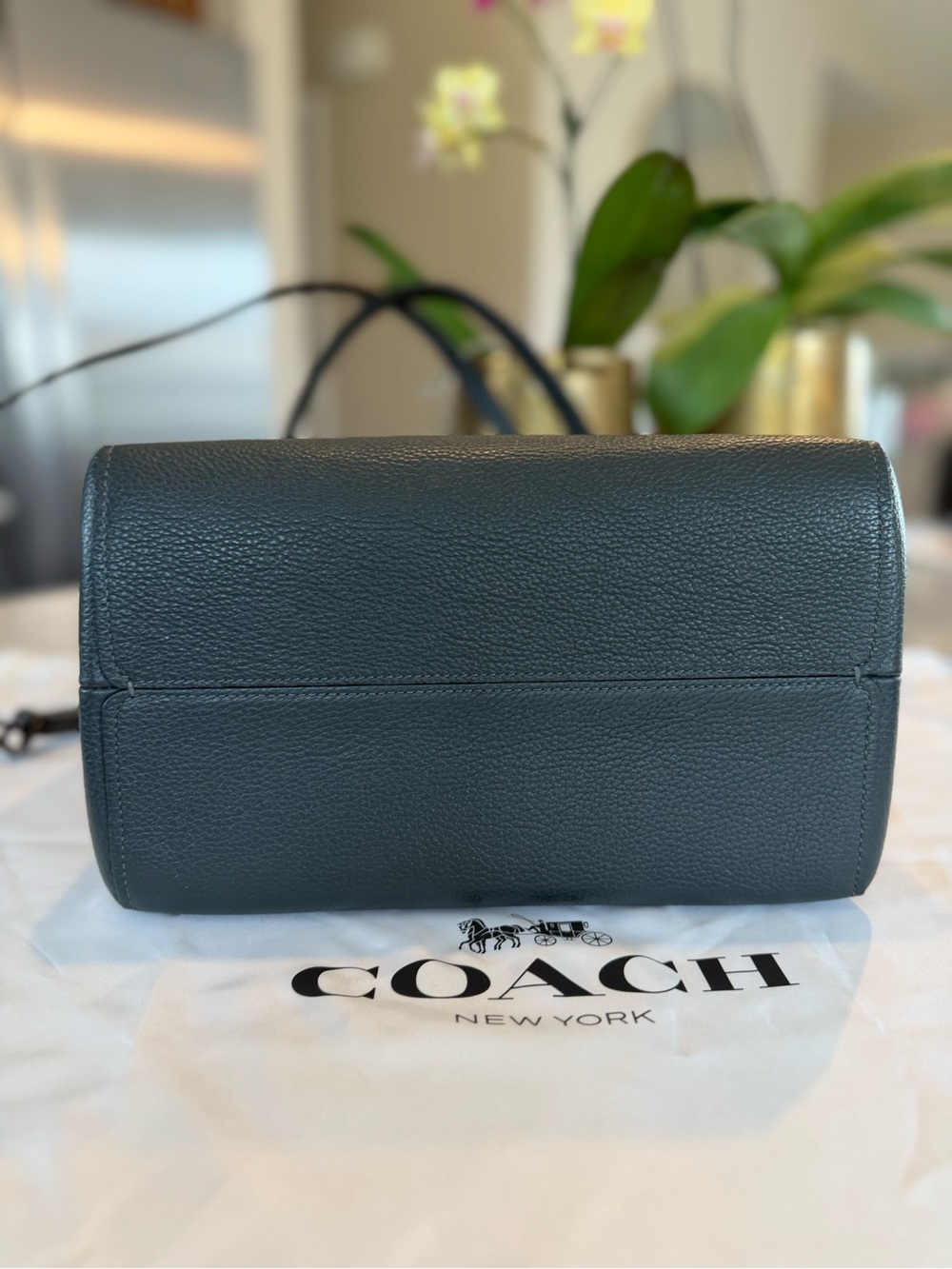 Rare Coach Charlie Bucket Bag In Pine Green & Gunmetal Hardware Style 55200 - Picture 5 of 8